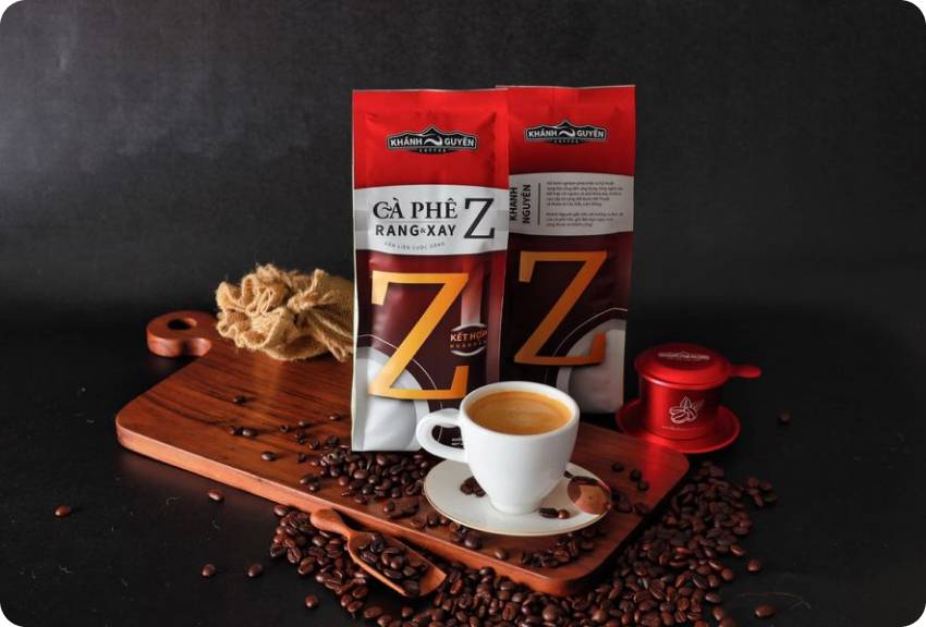 Khánh Nguyên rang xay