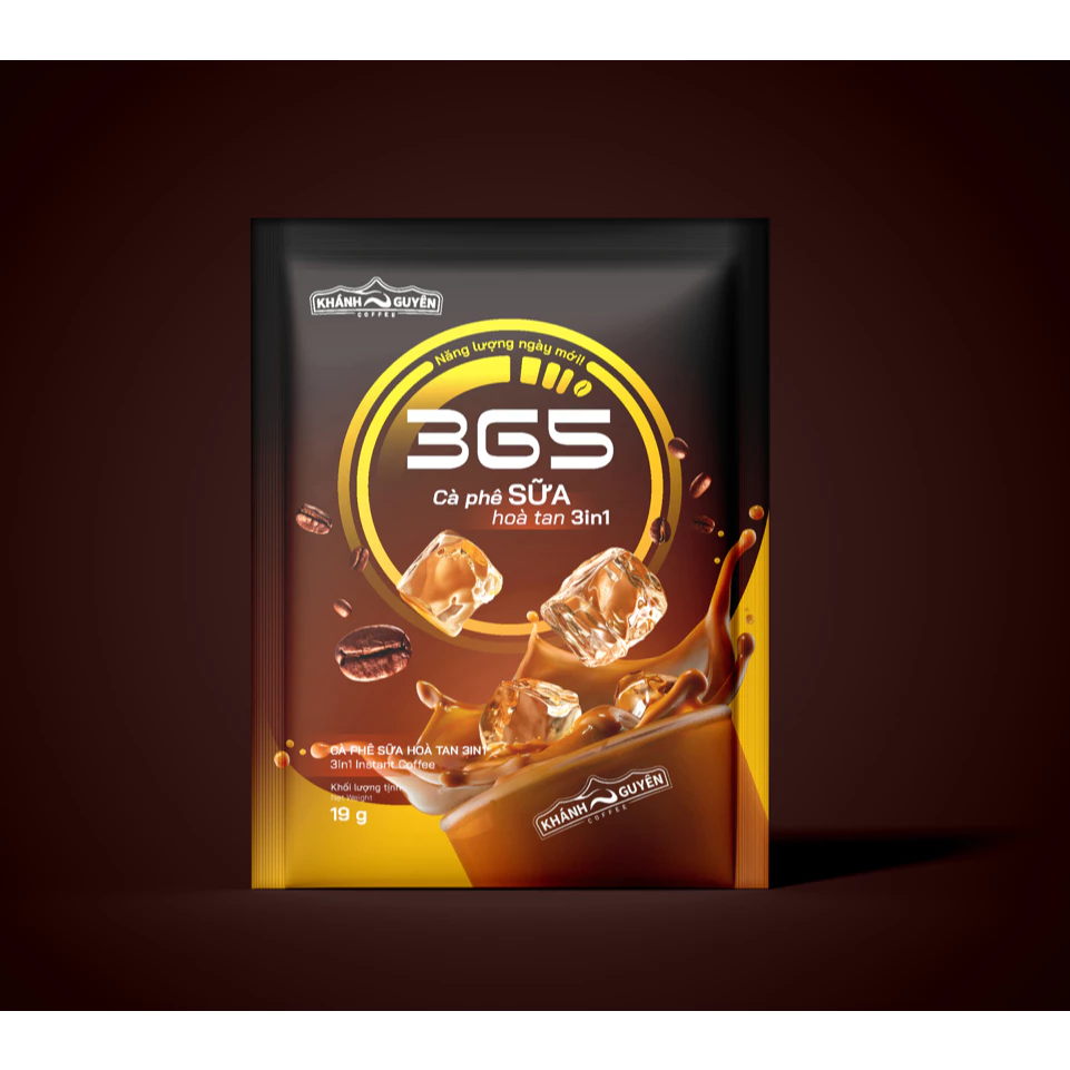 KHÁNH NGUYÊN 365 3-in-1 Instant Coffee Milk – 24 Sachets Bag